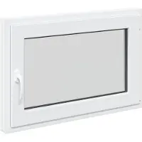 Syfax Fenêtre de sous-sol RISOR 90 x 50 cm PVC et verre Blanc