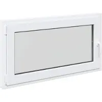 Syfax Fenêtre de sous-sol RISOR 110 x 70 cm PVC et verre Blanc