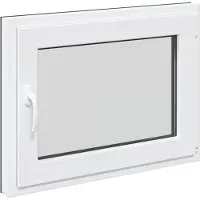 Syfax Fenêtre de sous-sol RISOR 80 x 60 cm PVC et verre Anthracite
