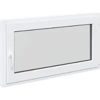 Syfax Fenêtre de sous-sol RISOR 110 x 60 cm PVC et verre Blanc