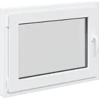 Syfax Fenêtre de sous-sol RISOR 80 x 50 cm PVC et verre Blanc