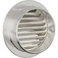 vidaXL Grilles d'aération, lot de 8, argentées, 150 mm, en acier inoxydable