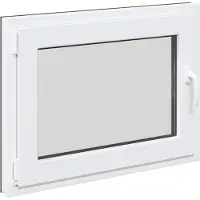 Syfax Fenêtre de sous-sol RISOR 80 x 50 cm PVC et verre Anthracite