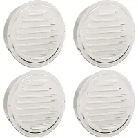 vidaXL Grilles d'aération, lot de 4, argent, 200 mm, acier inoxydable
