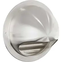 vidaXL , grille d'aération, 8 pièces, argent, 150 mm, acier inoxydable