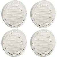 vidaXL Grilles d'aération, 4 pièces, argent, 150 mm, acier inoxydable