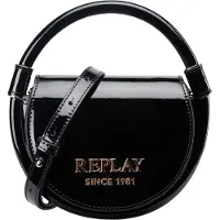 Replay sac à main sac à épaule bandoulière Handbag Shiny Black noir