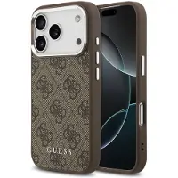 GUESS 4g Classic Logo Magsafe Iphone 17 Pro Phone Case Marron
