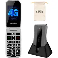 Artfone F30 – Téléphone portable pour seniors avec bouton d'appel d'urgence – GSM – Téléphone portable à grosses touches