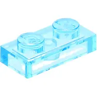LEGO 25 pièces , pièce c. 3023 en Trans Light Blue