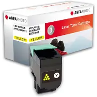 Agfa - Jaune - compatible - cartouche de toner (alternative à : Lexmark 80C0X40, Lexmark 800X4) - pour Lexmark CX510de, CX510de SPR Columbia, CX510dhe, CX510dthe