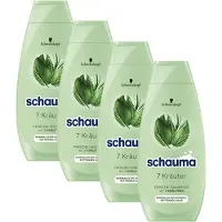 Henkel Schauma Shampooing fraîcheur sept herbes cheveux gras 400ml pack de 4