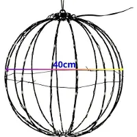 Christmas Decoration Boule Led Pliable Rgb 168 Led Rgb, Pliable, ø40cm - Basic & Co