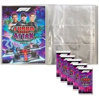 Topps - Turbo Attax Formule 1 2023 - 1 classeur vide + 5 boosters