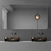Great han Miroir de salle de bain 70 x 90 cm, miroir mural pour salle de bain anti-buée et étanche