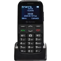 Denver Téléphone portable pour personnes âgées Electronics BAS-18800L Noir 1,77"