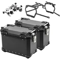 Bagtecs Coffre en aluminium + porte-coffre adaptable sur Harley Davidson Pan America 1250