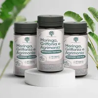 RedMoringa 5 Gélules de HTP Haute Dose 300mg de Griffonia - Soutien de la sérotonine - Complexe avec Fleur de Bach Agrimonia, Vitamine B6 & Moringa - 180 gélules végétaliennes
