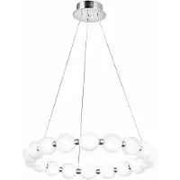 Toolight Lampe Suspendue Rea G183-Cp Led Chrome