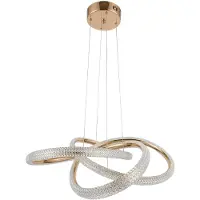 Toolight Lampe Suspendue Rea G153-Cp Plafon Doré