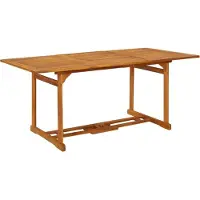 Syfax Table à dîner de jardin 180x90x75 cm Bois d'acacia solide