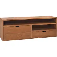 vidaXL Meuble TV 110x30x40 cm teck massif - TV lowboard 326119