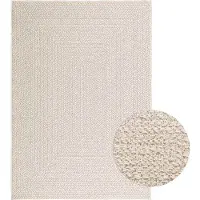 Syfax Tapis ZIZUR crème 120x170 cm aspect de jute intérieur extérieur