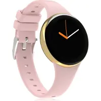 Douself DM75 Montre à écran tactile de 1,04 pouce, BT5.2 | IP68 étanche | Connexion APP (FitCloudPro) | Surveillance de la santé + mode sport, rose