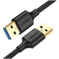 UGREEN Kabel USB USB-A - USB-A 2 m Czarny (10371)
