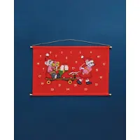 Mango Calendrier de l'Avent Permin "Souris à patins", 46x30 cm
