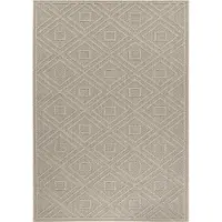 Morhane Patara Eye tapis extérieur/intérieur poils ras rectangle 240x340cm beige