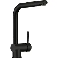 Linea Mitigeur monocommandé DRIVE 1 en noir mat avec bec fixe / haute pression
