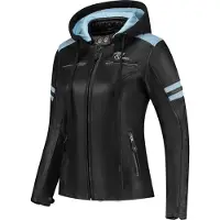 Rusty Stitches Joyce Hooded V2 Veste en cuir de moto pour femmes Taille