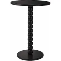 HowHomely | Table basse - Table de salon - noire - 35 x 50 cm - en bois - Table basse - Décorative
