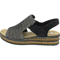 Rieker Sandales pour femmes 62971-00 schwarz kombi 39