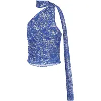 Faina Haut bleu marine / argent