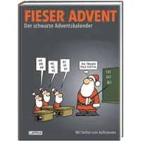 Sonstige Verlage Fieser Advent : Le calendrier de l'Avent noir | Livre du calendrier de l'Avent avec des pages à détacher (images suggestives)