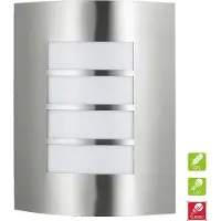 Prezent Applique MEMPHIS 1xE27/15W,IP44, inox brossé L : 230, H : 290, intensité lumineuse variable