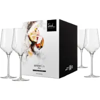 Eisch : 4 verres à vin blanc modèle 518/3, présentés dans une boîte cadeau. Référence : SKY SENSISPLUS 25185030 / 180074