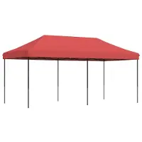 Syfax Tente de réception pliable escamotable bordeaux 580x292x315 cm
