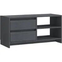 vidaXL "Promotion d'hiver" Armoire TV Gris 80x31x39 cm Pin massif - Armoires TV CC18952