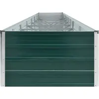 Syfax Lit surélevé de jardin Acier galvanisé 600x80x45 cm Vert