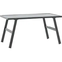 vidaXL Table basse de jardin noire 90x45x35 cm Acier revêtu par poudre