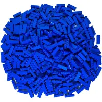 LEGO 50 pierres 1x4, bleu