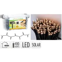 Homestyling Chaîne lumineuse solaire LED PARTY 400 LED KO-DX9520010