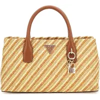 GUESS Simona Small Satchel Couleur Brun Clair