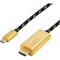 Roline Câble adaptateur GOLD USB type C - HDMI, ST/ST, 1 m