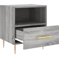 vidaXL Table de chevet sonoma gris 40x35x47,5 cm bois d’ingénierie