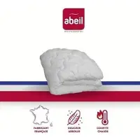 Abeil Couette Chaude Douceur Absolue, 240x260 cm, Microfibre Polyester, 400 gr/m², Blanc