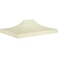 Syfax Toit de tente de réception 4,5x3 m Crème 270 g/m²
